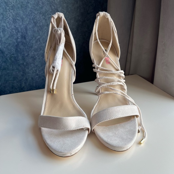 Eleri Open-toed Heels with Ties - Picture 4 of 9